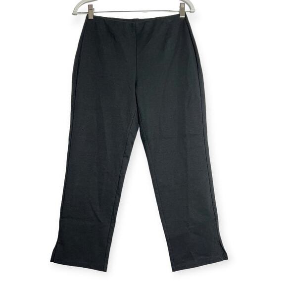 NEW Eileen Fisher Slim Crop Pant SIZE Petite PS Black Organic Pullon NWT - Picture 1 of 9